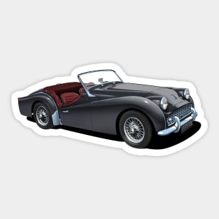 Triumph TR3 in black Sticker